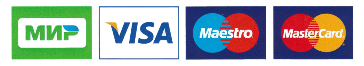 Платежные системы МИР, Visa, Mastercard